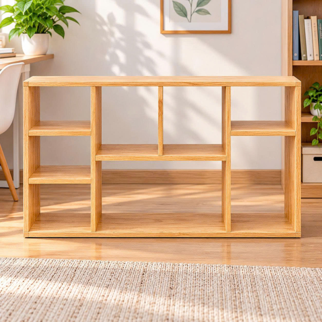 Giá sách 60x1m2 gỗ cao su tự nhiên